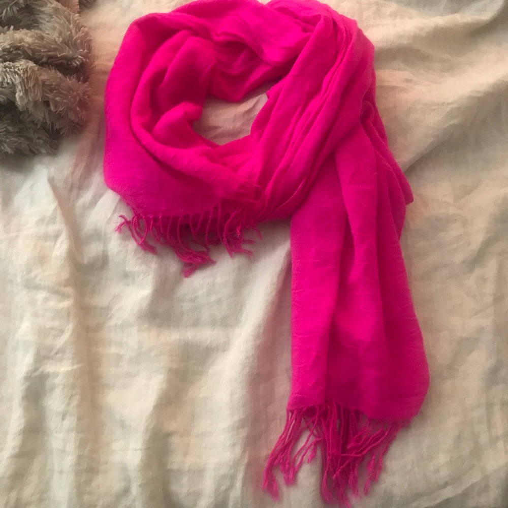❌sold❌Hot pink scarf from Kitson
